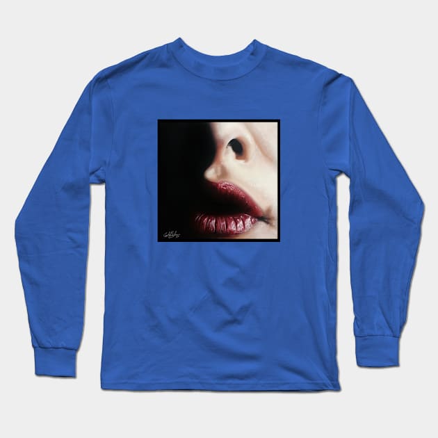 Lips Long Sleeve T-Shirt by baileyemilee